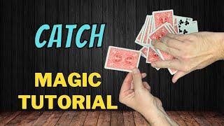 How To Catch A Chosen Card In Mid Air From A Dribble - CATCH - Magic Card Trick Tutorial