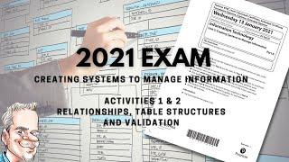 BTEC Level 3 Database 2021 Exam - Part A - Walk through