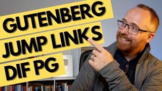 WordPress Gutenberg Anchor (Jump) Links To A DIFFERENT Page