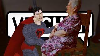 #ЗАМОНОЛИТ СУПЕРМЕН ИЩЕТ БИТКОИНЫ В БАБУШКЕ - VRCHAT (МОНТАЖ)