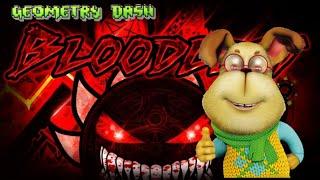 Гена проходит bloodlust в Geometry dash! Барбоскины Геометря Даш