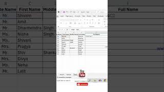 #YouTubeShorts #ExcelShorts #viralvideo #viralshorts #viralshort #excel #exceltricks #excelshorts