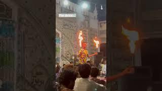 fire dance in Pakistan