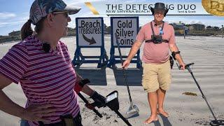 Beach Metal Detecting Florida New Smyrna Beach Treasures | The Detecting Duo S03E46