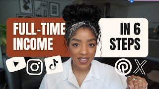 Earn an income as a creator in 6 steps | Best strategy!
