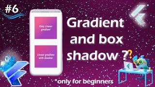 Gradient in flutter | Container gradient and shadow