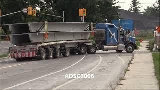 Cool Truck Loads 94 Prefab Concrete Beams + Lots Of Horn