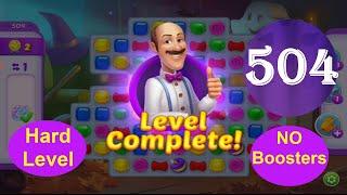 Homescapes Level 504 - [10 moves] [2021] [HD]  solution of Level 504 on Homescapes [No Boosters]