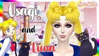  Sims 4 - Sailor Moon - Usagi + Luna (Casual Outfit) 