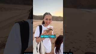 Tourist releases turtles to start their new lives  ( IG/@amayaancr)