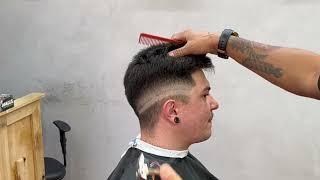 Como Fazer Corte Degrade Mid Fade Navalhado Com Técnica de 2 Pentes