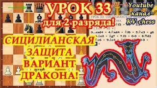 Сицилианская защита Вариант Дракона - Урок 33 для 2 разряда.