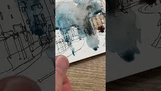 Watercolour wash #art #painting #watercolorlandscape