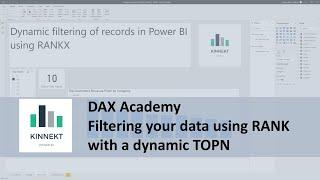 DAX Academy. Dynamic TOPN Filters using RANKX in Power BI