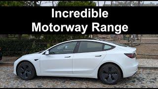 240 miles of Motorway Range in the Cheapest Tesla Model 3