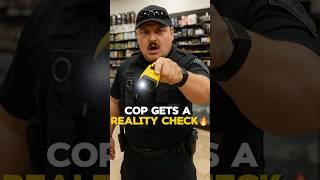 Cop loses grip fast when this citizen stays sharp and fearless