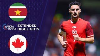 Suriname vs. Canada: Extended Highlights | CONCACAF Nations League | CBS Sports Golazo