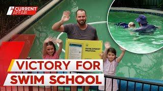 Win for backyard swim school instructor after council complaint | A Current Affair