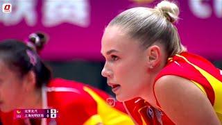 Arina fedorovtseva | Beijing vs. Shanghai | China volleyball League 2024