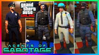 UNLOCK ALL POLICE OUTFITS, New Cop Uniform, AGENTS Of Sabotage, Noose, GTA 5 2024, GTA Online Update