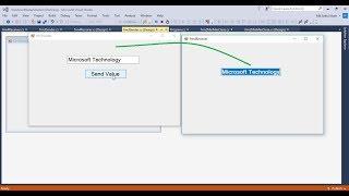 How to send value one form to another in C#