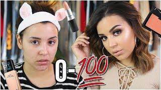 0 to 100 REAL QUICK! FULL COVERAGE BRONZED MAKEUP TUTORIAL! | MakeupByAmarie