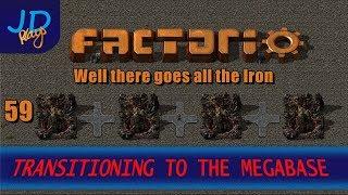 Factorio 0 16 Transitioning to the MEGABASE EP59 Well there goes all the iron