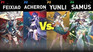 FEIXIAO VS ACHERON VS FIREFLY VS YUNLI | ULTIMATE DPS SHOWDOWN