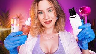 ️ АСМР ВРАЧ КОСМЕТОЛОГ ‍️ Чистка Лица, Уход за Кожей, Массаж asmr doctor face exam skincare