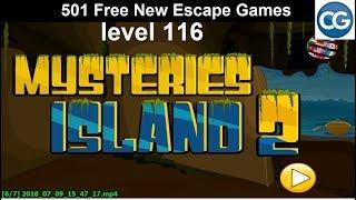 [Walkthrough] 501 Free New Escape Games level 116 - Mysteries island 2 - Complete Game