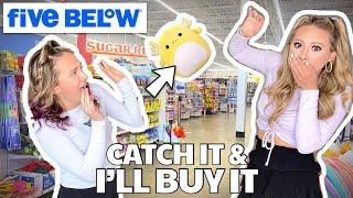 IF YOU CATCH IT YOU CAN KEEP IT SHOPPING CHALLENGE AT FIVE BELOW 🫣