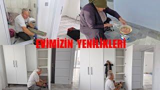 YENİ EVİMİZİN DOLAP KURULUMU BİTTİ VE ÖĞLE MENÜMÜZ