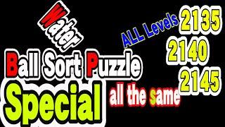 Ball Sort Puzzle Special Level after Level 2135 2140 2145 / Lock Ball and Key Ball