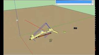 Прицепной миниэкскаватор. Проэктирование в скетчап.