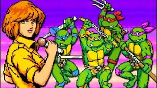 Turtles in Time (SNES) All Bosses (No Damage)