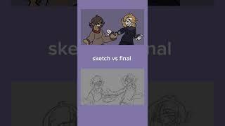 I accidentally put the sketch on the bottom, oh well #art#ocartist #drawing #animation #ocanimation