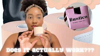 VLOGMAS DAY 2 | Busties Breast tape review | Does busties actually work on big boobs?