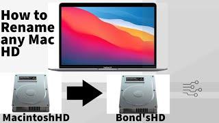 How to rename Disk/Hardware/Volume name in any Mac |