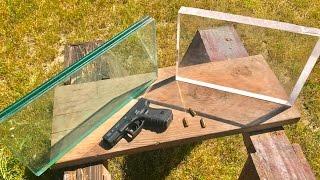 9MM VS BULLETPROOF GLASS VS LEXAN SHEET