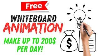 How to make money with free whiteboard animation using AI