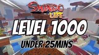 Fastest way to reach level 1000 on (Shindo Life)