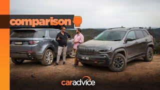 COMPARED! Land Rover Discovery Sport v Jeep Cherokee Trailhawk