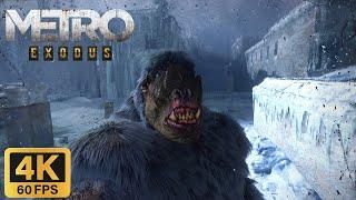 BLIND ONE Mutated Gorilla Fight - Metro Exodus (4K60FPS)