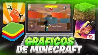 COMO PONER GRAFICOS DE MINECRAFT EN FREE FIRE 2024BLUESTACKS Y MSI