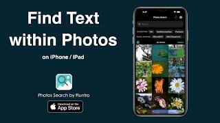 Search for Text within Photos on iPhone or iPad - Photos Search by Fluntro Tutorial