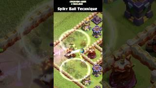 Spiky Ball Op Technique (Clash of Clans) | #shorts #clashofclans