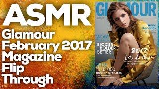 ASMR Glamour magazine february 2017 flip through, StevenAntonyASMR