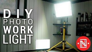 Cheap LED Photo/Work Light Panel Under 20$! || DIY lighting
