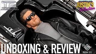 Terminator 2 T-800 1/6 Scale Figure Present Toys Unboxing & Review