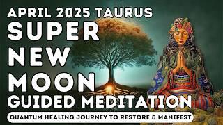 Taurus Super New Moon Guided Meditation April 2025 | Quantum Healing Journey to Restore & Manifest